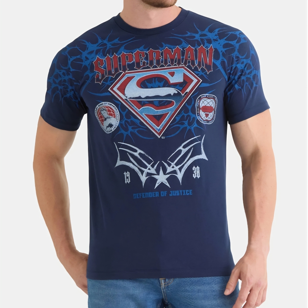 Superman Blue Graphic T-Shirt